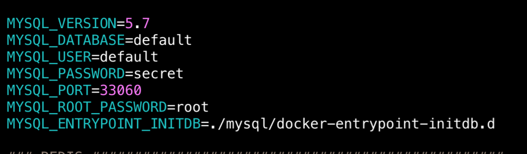 docker laravel image for setting up project
